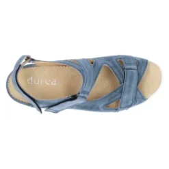 Durea - Wijdte K - 7419 - Blauw - Uitneembaar Voetbed