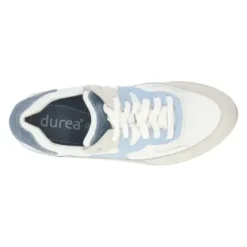 Durea - Wijdte K - Wit met Blauw - 6272 - Uitneembaar voetbed