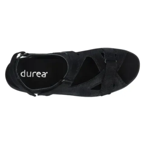 Durea - Wijdte K - 7258 144 - Zwart - Uitneembaar voetbed