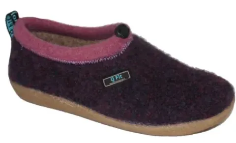 Qfit - Cato - 3567.5 - Cato - Paars - Uitneembaar voetbed